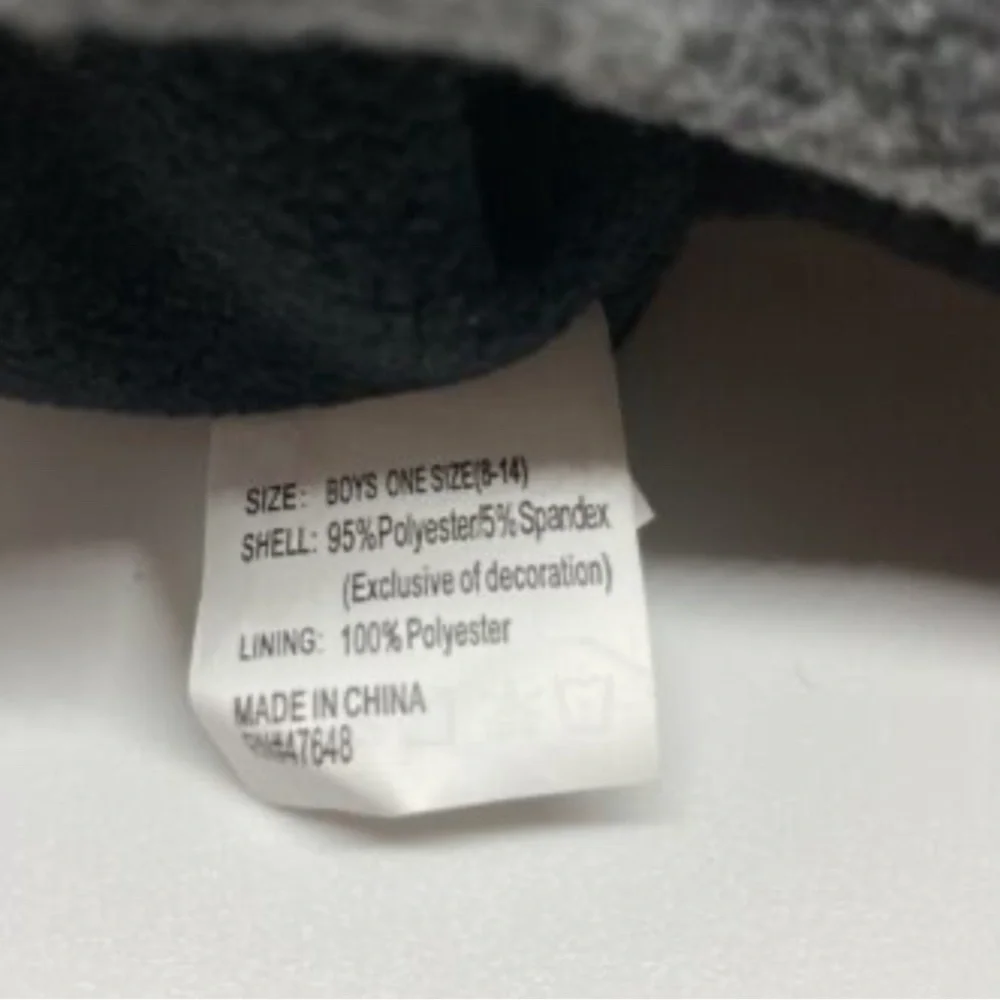 JACOB ASH CO Boys‎ Winter Hat Soft Cap Beanie Gray One Size 8-14